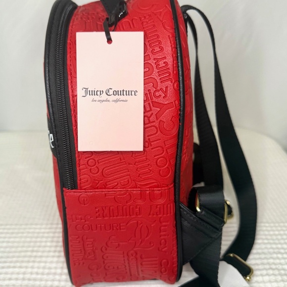 Juicy Couture Word Search Lipstick Red Backpack - Picture 2 of 7